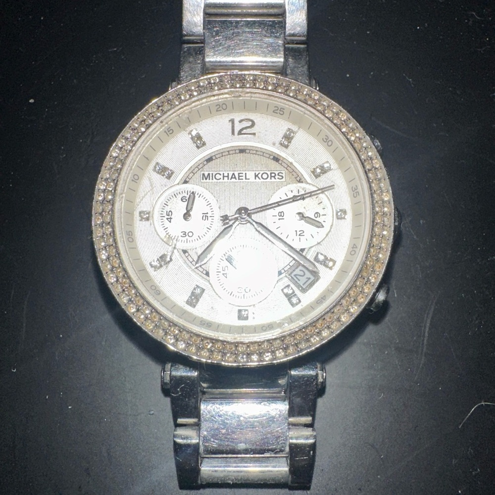 Michael Kors stainless steel silver watch